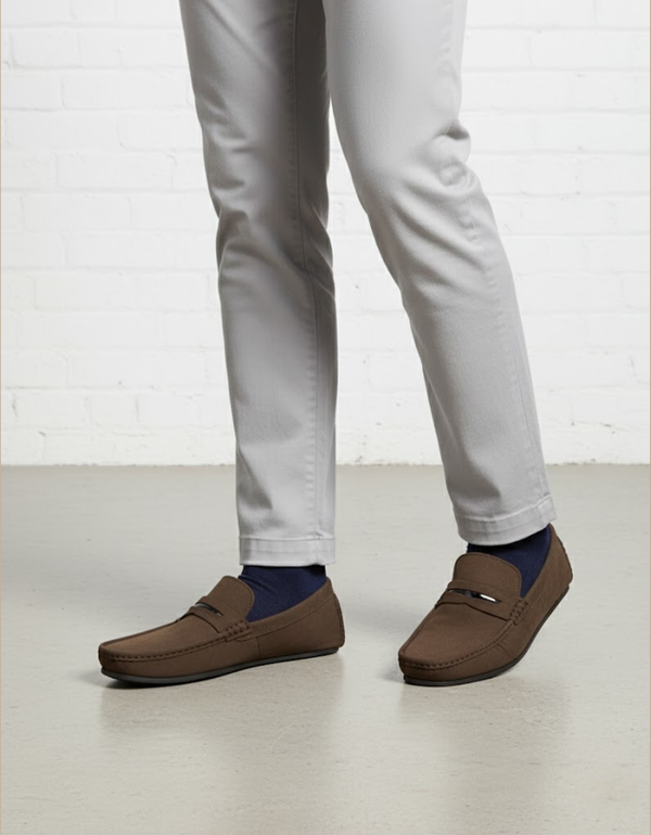 EX8041-Brown-Men Driving Moccasins