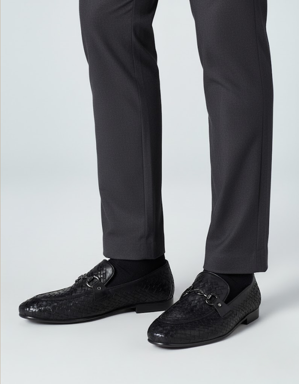 EX-6772-Black-Men Formal Slip-on's