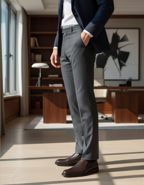 EX1509-Brown-Men Formal Slip-on's