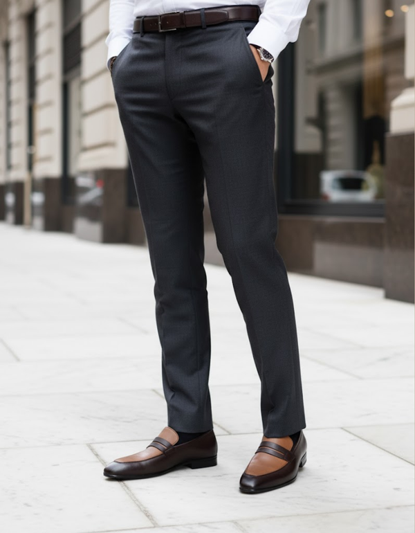 EX6570-Brown-Men Formal Slip-on's