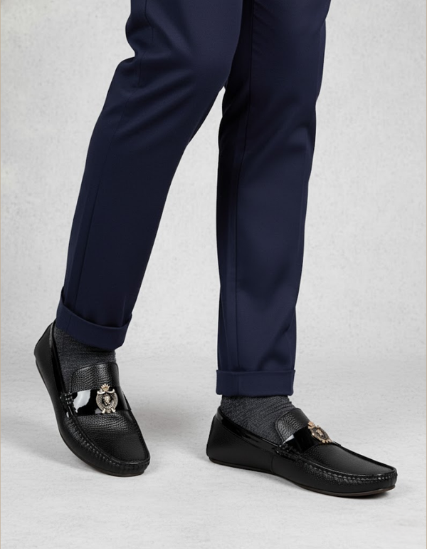 EX4994-Black-Men Driving Moccasins