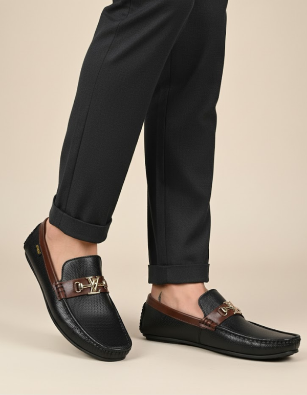 EX-8014-Black-Men Driving Moccasins