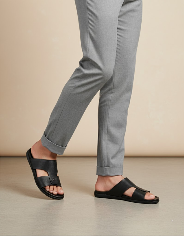 ZR3505-Black-Men Casual Slipper