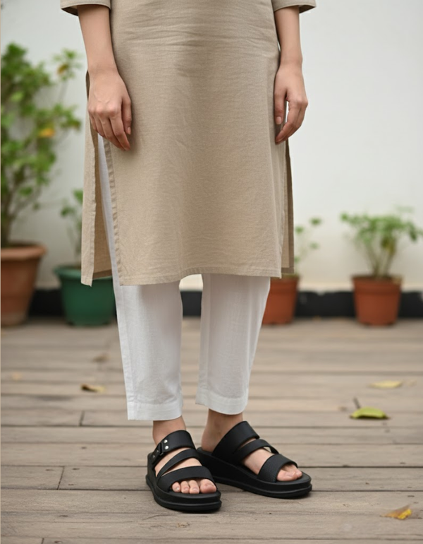 ZR1060-BLACK-Ladies Soft Slippers