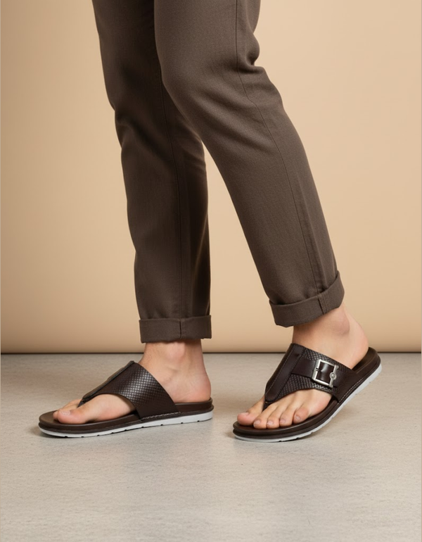 ZR3501-Brown-Men Casual Slipper