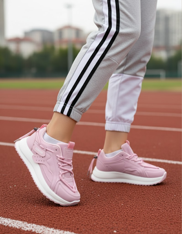 ZR6524-Pink-Ladies Comfortable Joggers