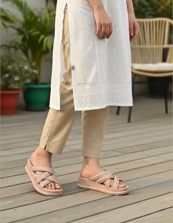 ZR1046-Pink-Ladies Soft Slippers