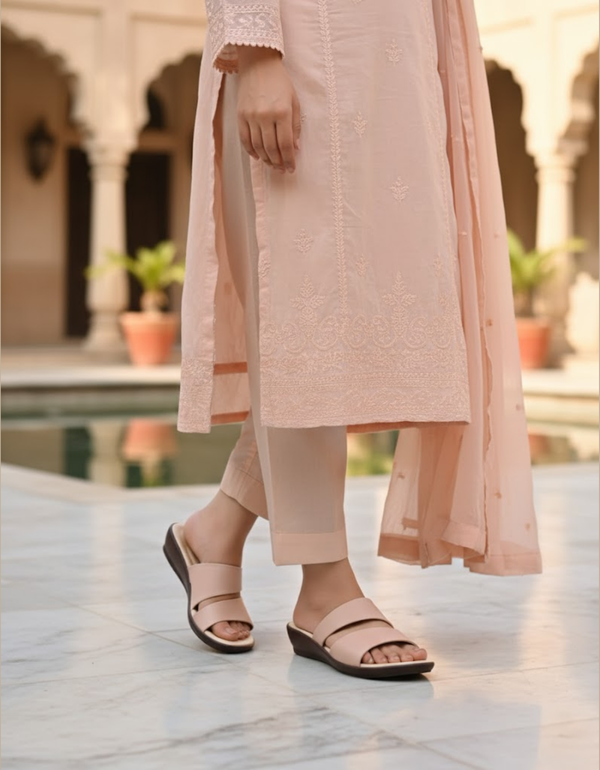 BA-1046-Pink Women Chappal