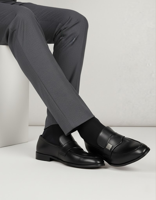 EX-6684-Black-Men Formal Slip-on's