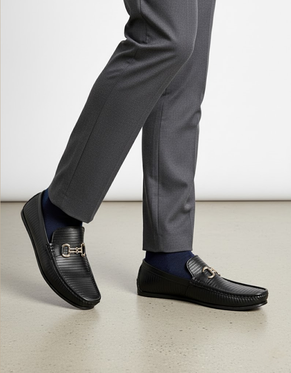 EX-4987-Black-Men Driving Moccasins