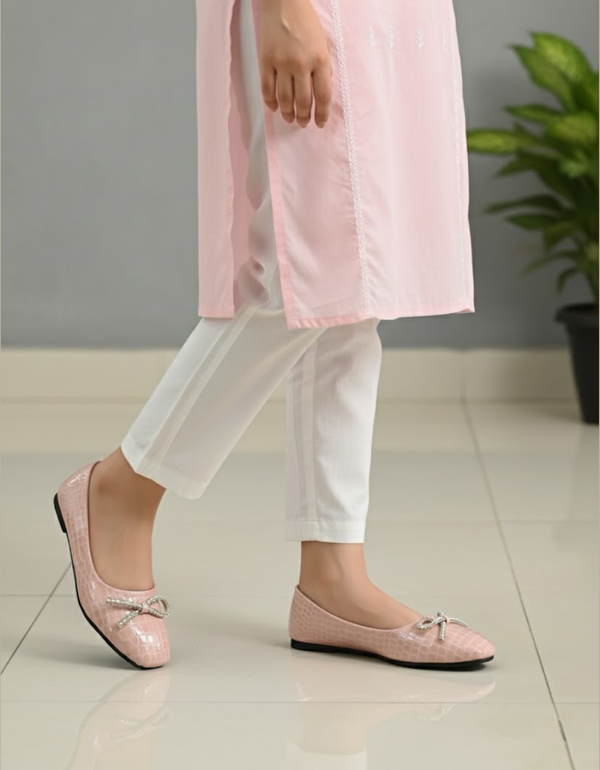 AE-5001- Pink- Ladies Soft Casual Pumps