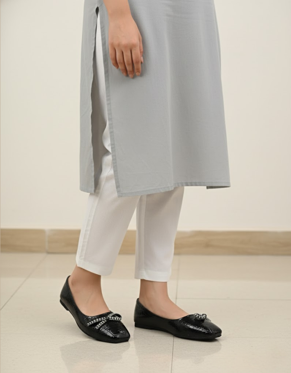 AE-5001- Black- Ladies Soft Casual Pumps