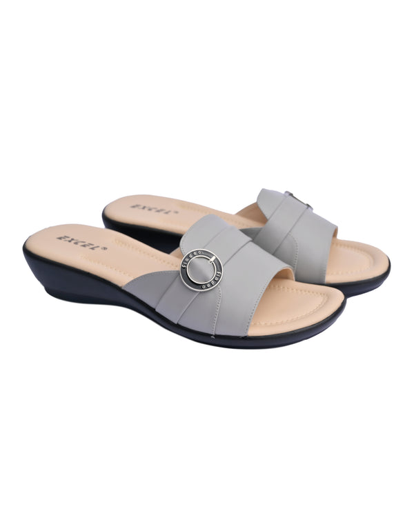 BA-1048-Grey Women Chappal